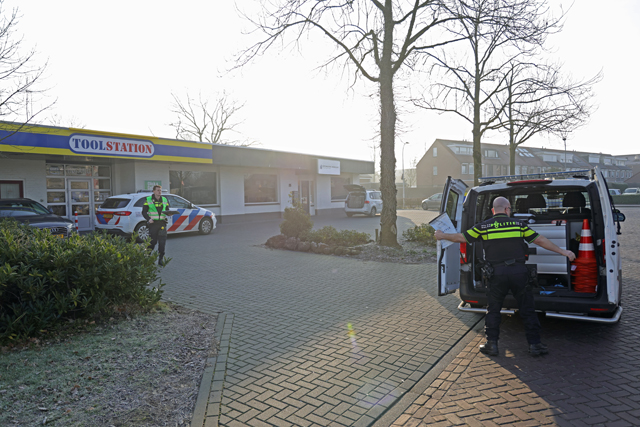 Overval op Toolstation aan de Prof. Zeemanweg Waalwijk
