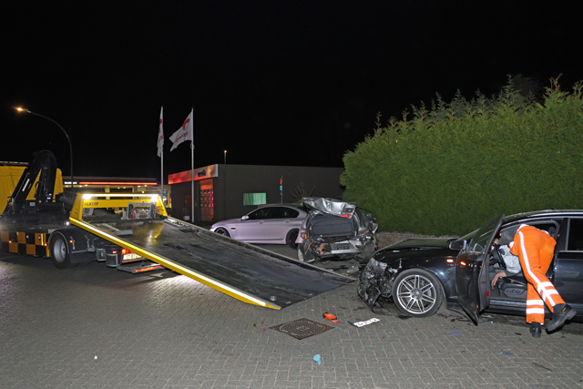 Ravage na ongeval aan de Laageindse Stoep Waalwijk