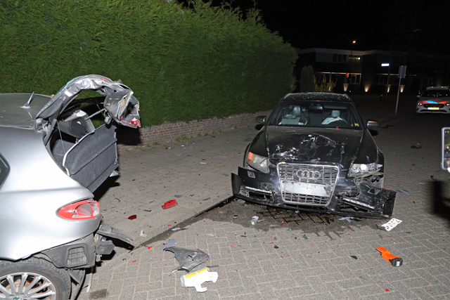 Ravage na ongeval aan de Laageindse Stoep Waalwijk