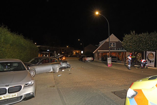 Ravage na ongeval aan de Laageindse Stoep Waalwijk