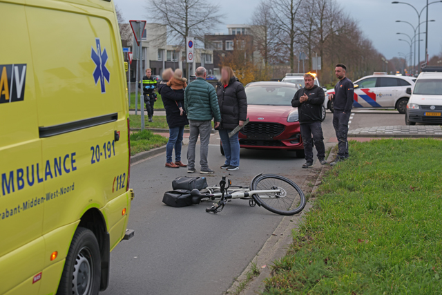 Fietser gewond bij aanrijding op de Noorder Allee in Waalwijk