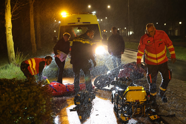 Scooterrijder gewond na harde val op Noorder Allee